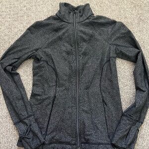Athleta Black Patterned Utility Jacket